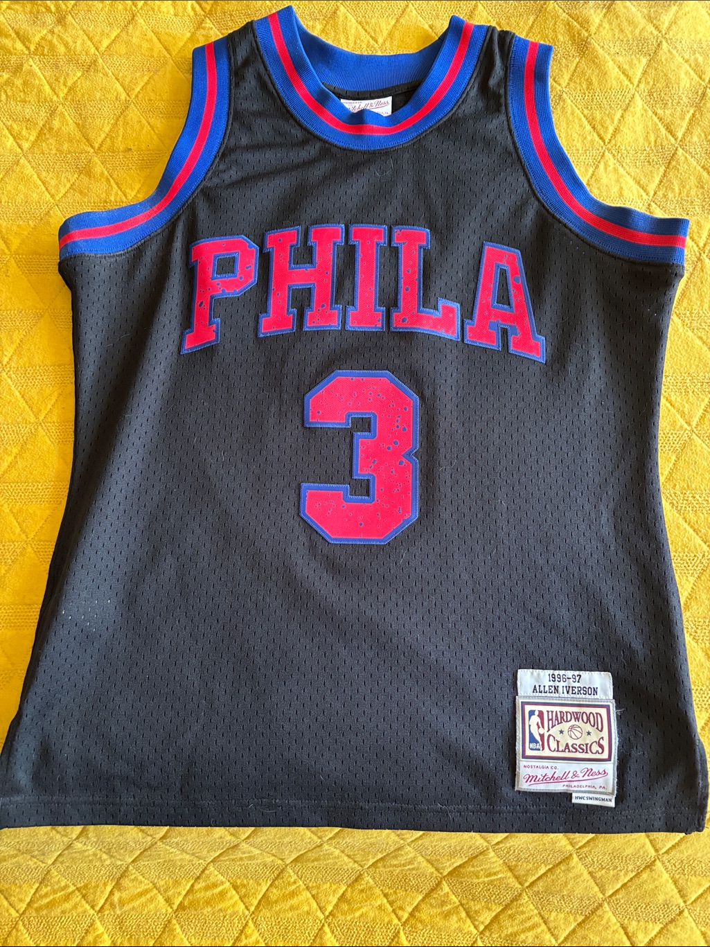 M Allen Iverson 3 Mitchell & Ness Jersey